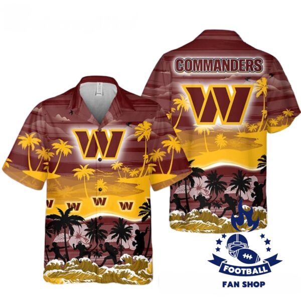 Washington Commanders Island Spirit Hawaiian Shirt