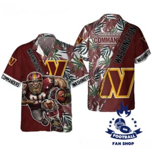 Washington Commanders Mascot Summer Hawaiian Shirt