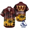 Washington Commanders Sunset Paradise Vibes Hawaiian Shirt