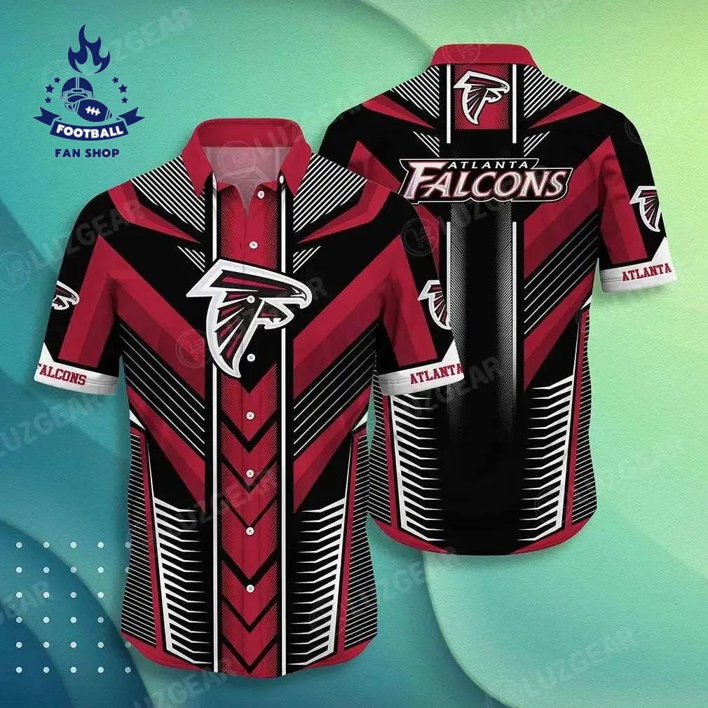 Atlanta Falcons Nfl Hawaiian Shirt Summer Short Sleeve Button Down Shirt Gift For Best Fans