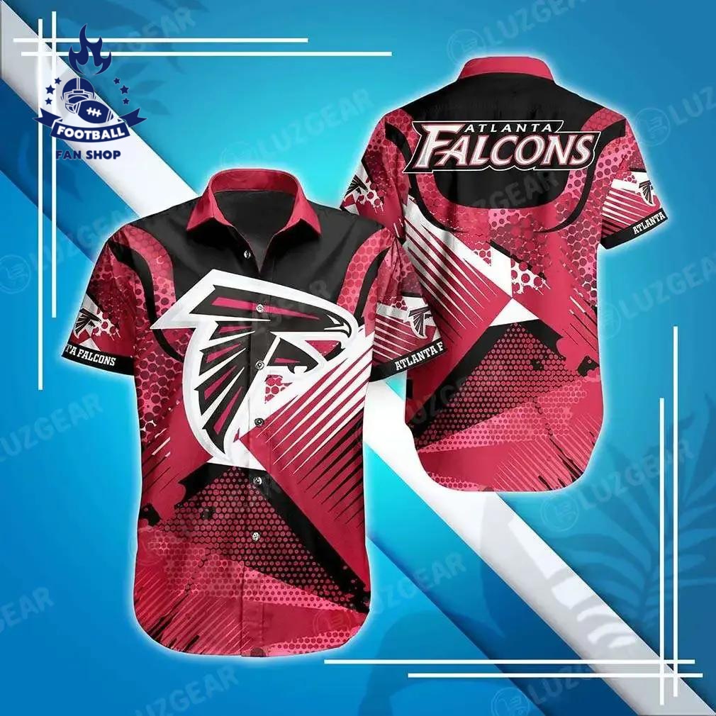 Atlanta Falcons Nfl Hawaiian Shirt Summer Short Sleeve Button Down Shirt Perfect Gift For Big Fans