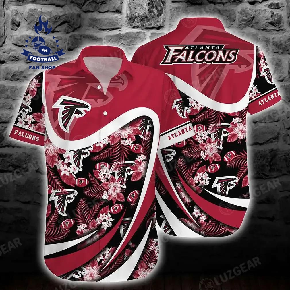 Atlanta Falcons Nfl Hawaiian Shirt Trends Summer Short Sleeve Button Down Shirt For Sports Fans