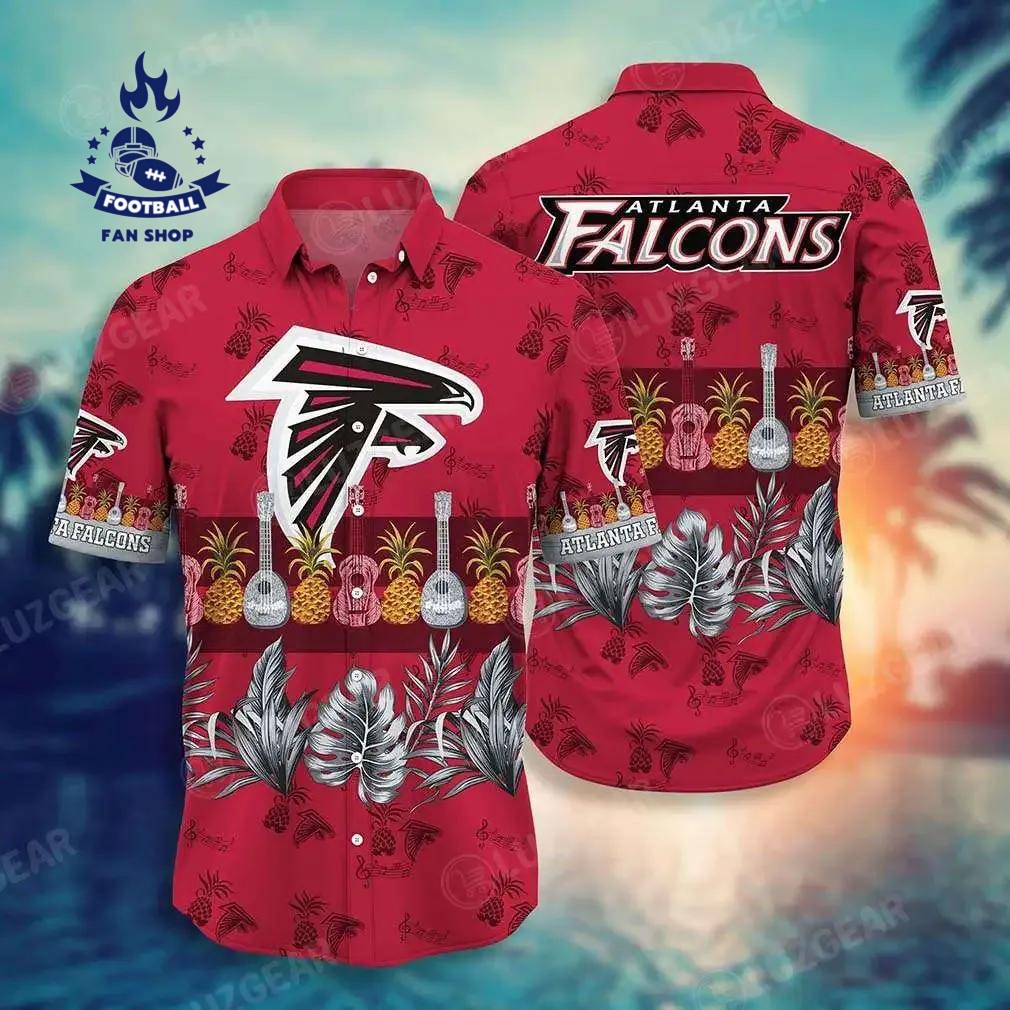 Atlanta Falcons Nfl Hawaiian Shirt Tropical Patterns Graphic New Collection Summer Gift For Fan Nfl