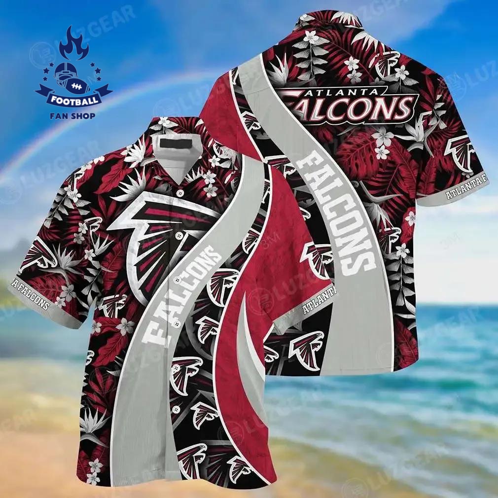 Atlanta Falcons Nfl Hawaiian Shirt Tropical Patterns Summer Shirt Style New Trends Gift For Best Fan