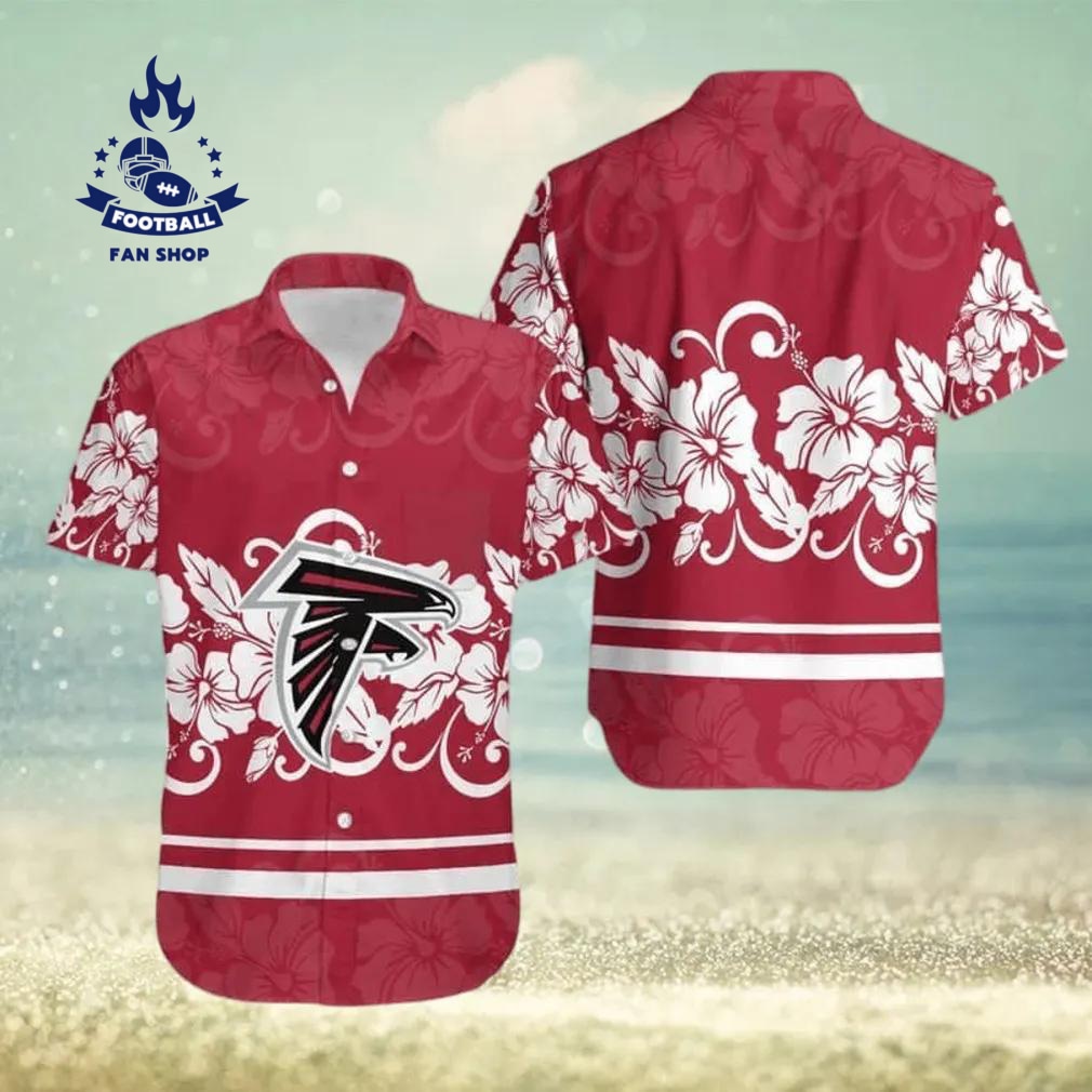 Atlanta Falcons NFL Hibiscus Flowers Trendy Summer Gift Hawaiian Shirt