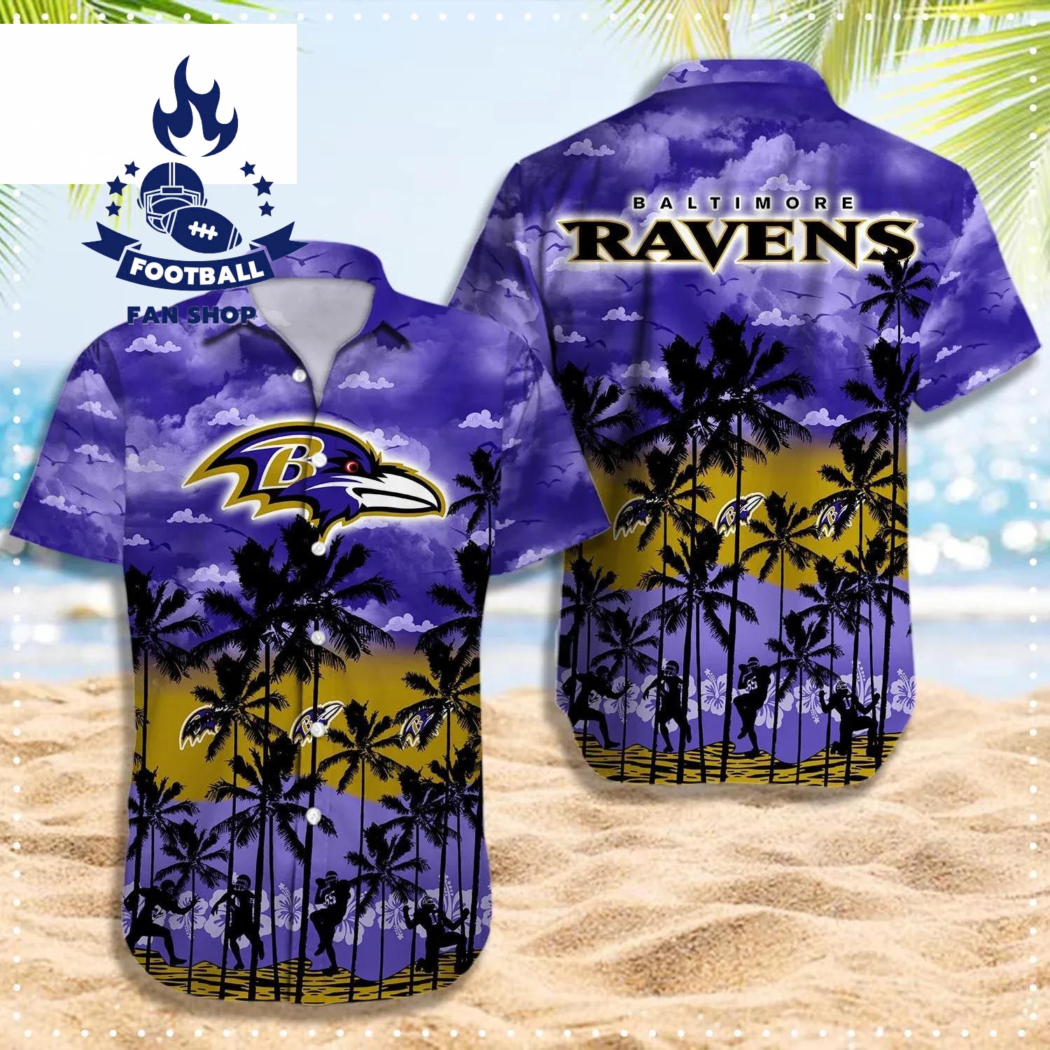 baltimore ravens hawaiian shirt nfl hawaiian shirt r2gf5