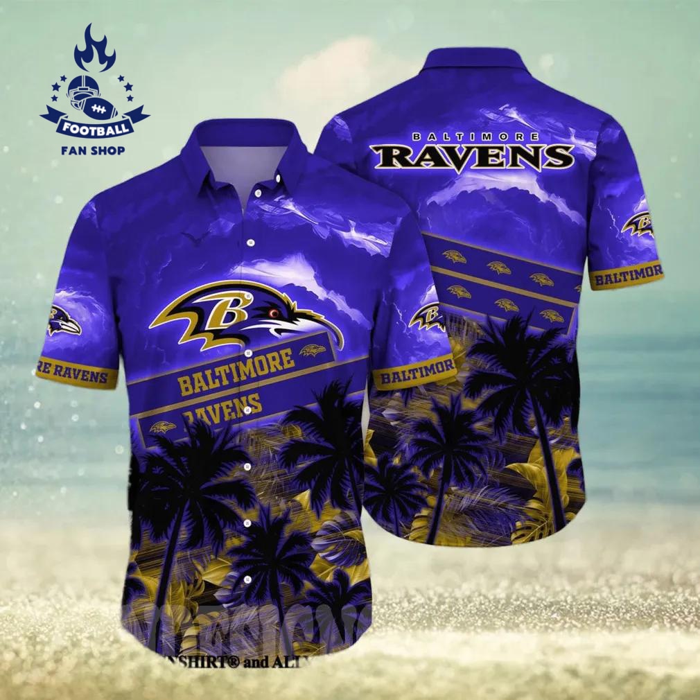 baltimore ravens nfl floral 3d hawaiian shirt nfl hawaiian shirt