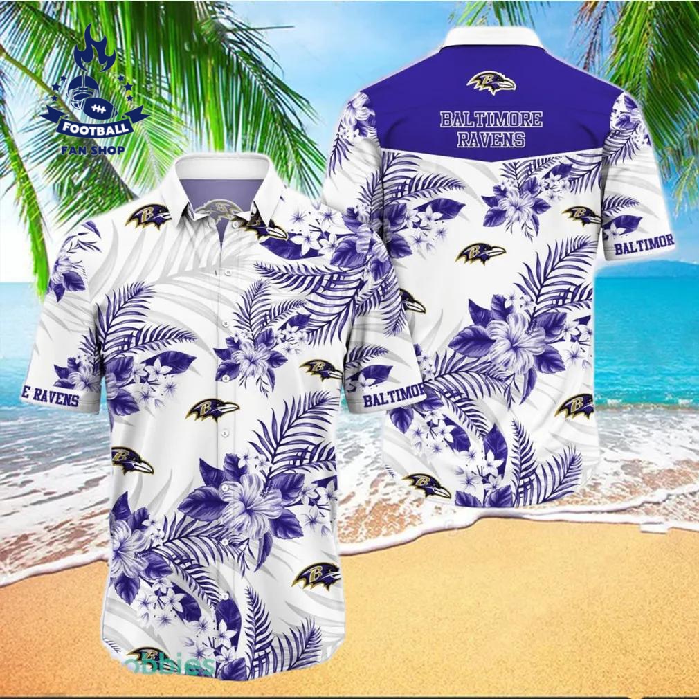 baltimore ravens nfl flower summer trending hawaiian shirt nfl hawaiian shirt w0vvq