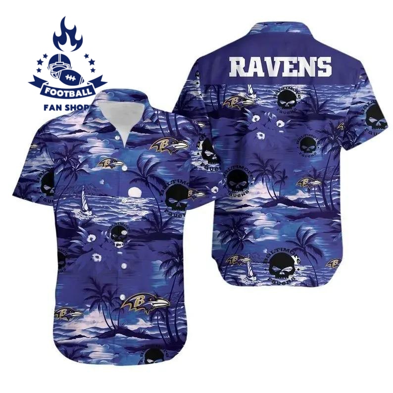 baltimore ravens nfl football hawaiian graphic print hawaiian shirt nfl hawaiian shirt 7ohww