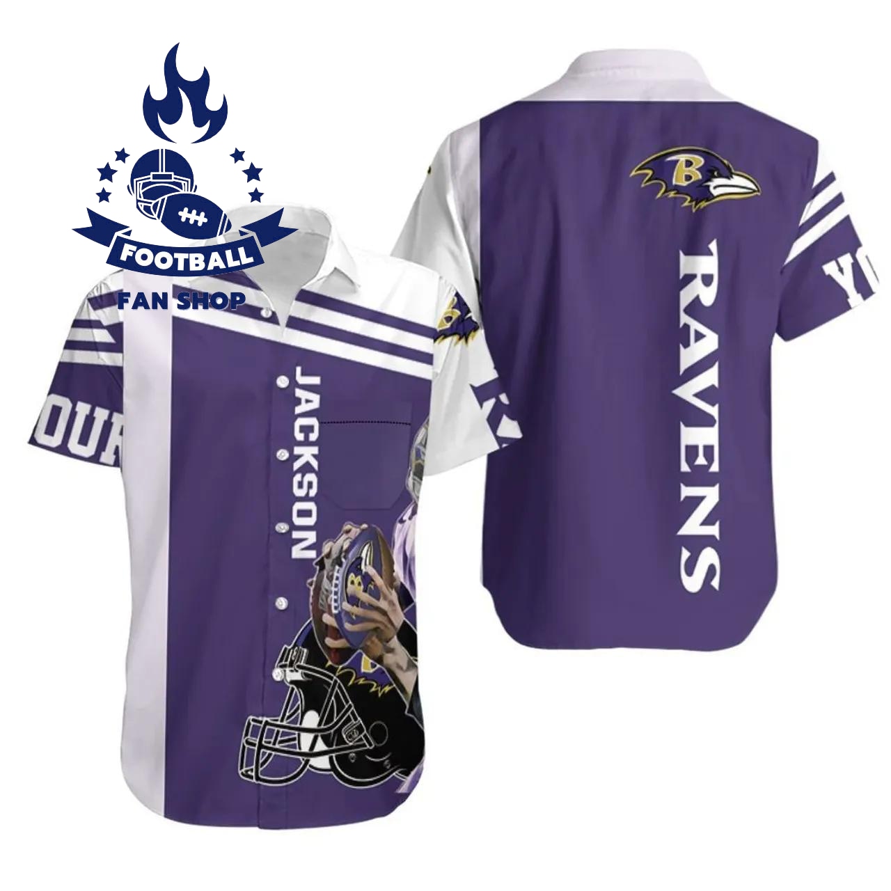 Baltimore Ravens NFL lamar Jackson Hawaiian Shirt
