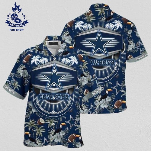 Dallas Cowboys Hawaiian Shirt Coconut Pattern Summer Beach Gift