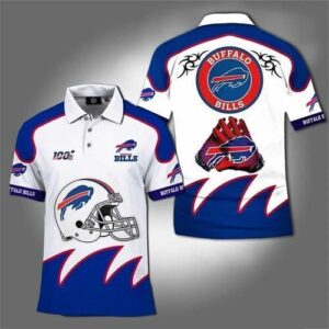 100th Nfl Buffalo Bills For Football Fan 3D All Over Print Polo