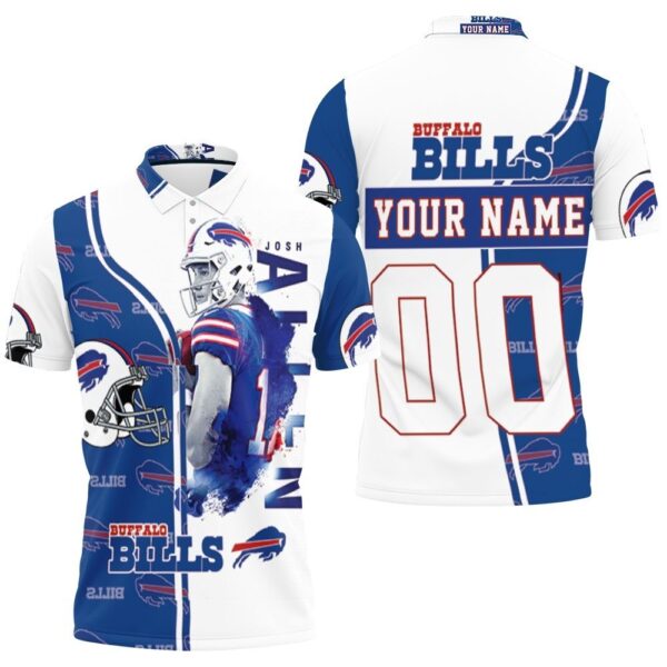 17 Josh Allen 17 Buffalo Bills Great Player 2020 Nfl Personalized Polo All Over Print 1