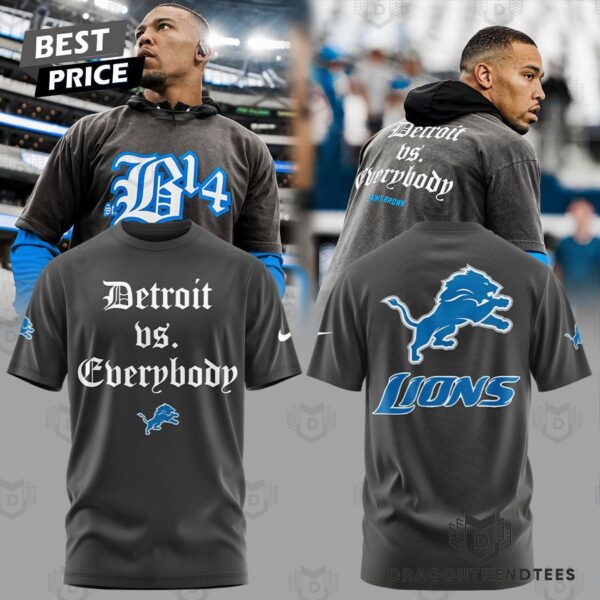 2024 Detroit Vs Everybody Saint Brown Detroit Lions 3D TShirt 1