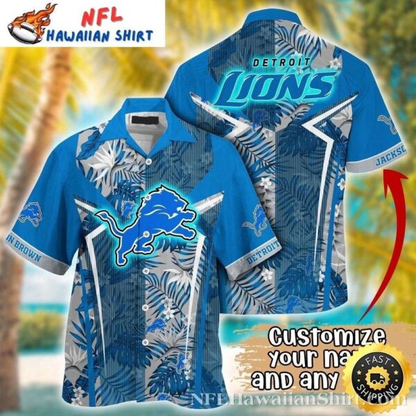 Blue Palms Detroit Lions Summer Vibes Hawaiian 1