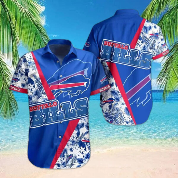 Buffalo Bills Bold Stripes Hawaiian 1