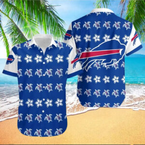 Buffalo Bills Floral Turtle Hawaiian