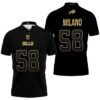 Buffalo Bills Matt Milano 58 Great Player Nfl Black Golden Edition Vapor Limited Jersey Style Polo 1