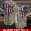 Buffalo Bills NFL Personalized Baseball Jersey America Flag Camo 1