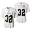 Buffalo Bills O J Simpson 32 Nfl White 100th Season Golden Baseball Jersey 1