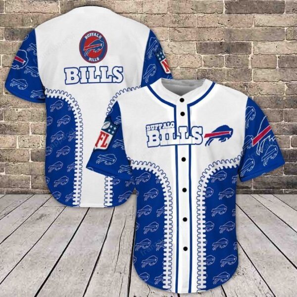 Buffalo Bills Personalized 3d Baseball Jersey 1