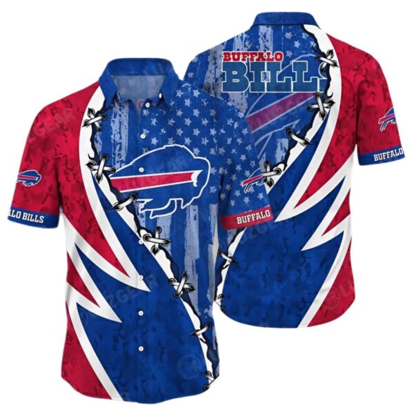 Buffalo Bills Star Spangled NFL Hawaiian 1