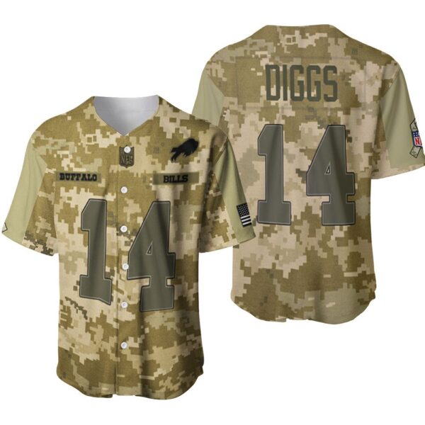 Buffalo Bills Stefon Diggs 14 Great Player Nfl American Football Baseball Jersey 1