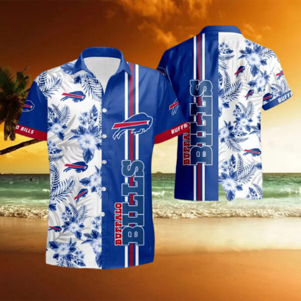 Buffalo Bills Tropical Stripe Hawaiian 1