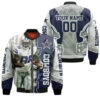 Ceedee Lamb 88 Dallas Cowboys Super Bowl 2021 Nfc East Champions Bomber Jacket 1