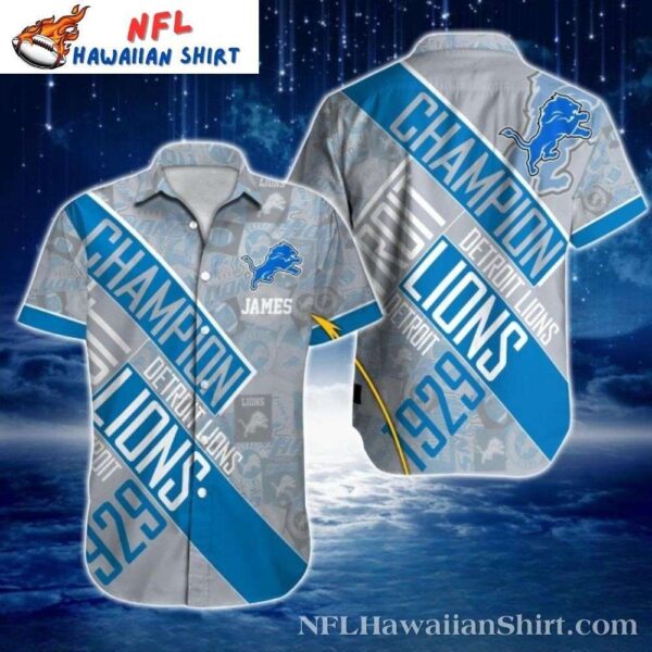 Championship Legacy Personalized Detroit Lions Hawaiian 1