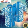 Classic White And Blue Floral Detroit Lions Tropical Hawaiian Shirt