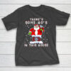 Cowboys Christmas There Is Some Hos In This House Santa Stuck In The Chimney NFL T Shirt 1