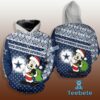 Dallas Cowboys Mickey Mouse Christmas Blue White 3D Hoodie 1