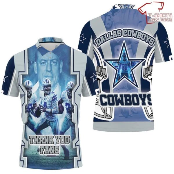 Dallas Cowboys Nfc East Division Super Bowl 3D Polo 1