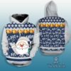 Dallas Cowboys Santa Claus Christmas Blue White 3D Hoodie 1