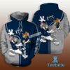 Dallas Cowboys Tom And Jerry Grey Blue Christmas 3D Hoodie 1