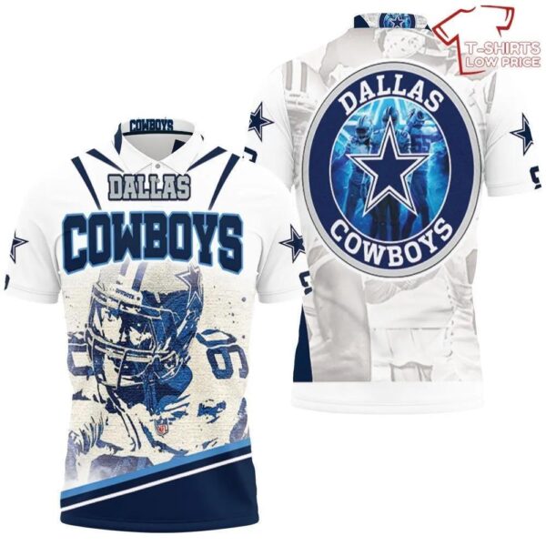 Demarcus Lawrence 90 Dallas Cowboys Super Bowl Nfc East Division Champions 3D Polo 1