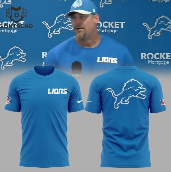 Detroit Lions 2025 Design 3D TShirt Blue 1