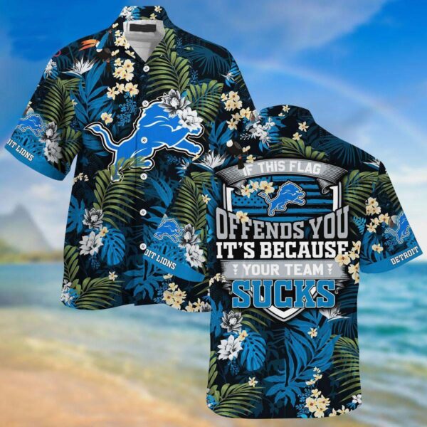 Detroit Lions Bold Statement Hawaiian