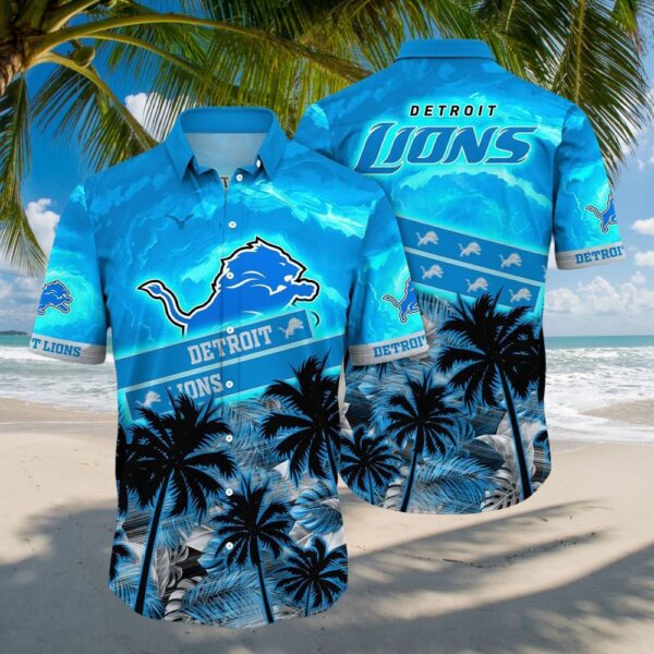 Detroit Lions Electric Horizon Hawaiian 1