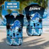 Detroit Lions Flamingo Paradise Custom Hawaiian 1