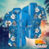 Detroit Lions Floral Burst Hawaiian 1