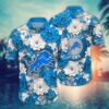 Detroit Lions Floral Victory Hawaiian 1