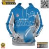 Detroit Lions Football Logo 3D Hoodie Flame Balls Nfl 3D 1