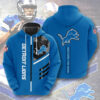 Detroit Lions Hoodie 3D 3 Lines Graphic Gift for Fans 1