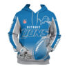 Detroit Lions Hoodie 3D Cute Flame Balls Graphic Gifts for Fans 1