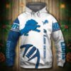 Detroit Lions Hoodie 3D Graphic Balls Pullover 1