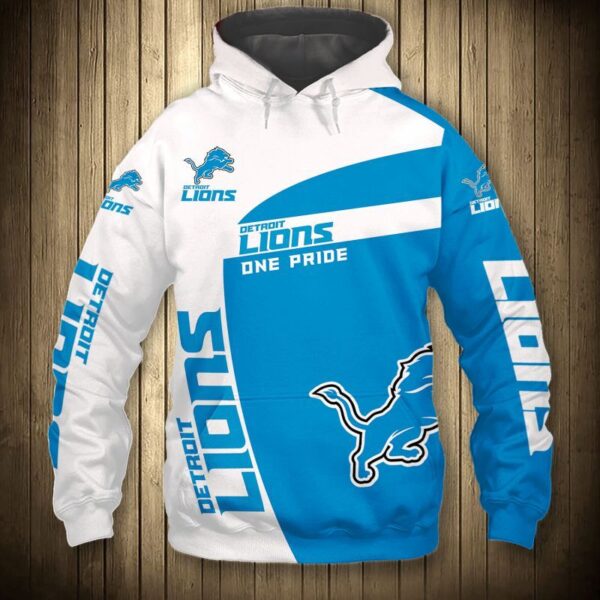 Detroit Lions Hoodie 3D Pullover Gift for Fans 1