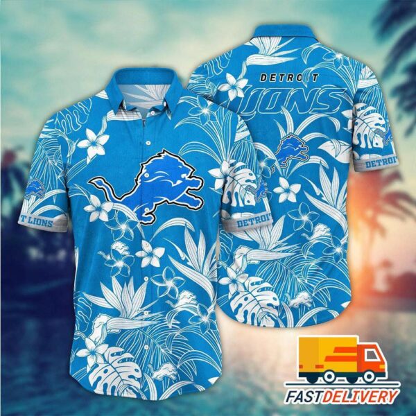 Detroit Lions Island Flora Hawaiian 1