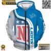 Detroit Lions Logo Football 3D Hoodie Nfl 3D 1